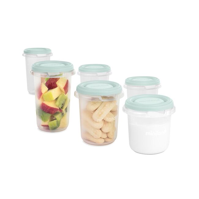 Set 6 recipiente gradate Miniland Mint TNA89530