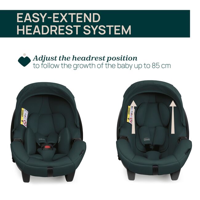 Carucior copii 3 in 1 Chicco Bellagio, Fir Tree (verde inchis), 0luni+ CHC8713633+8713733+8714633-8