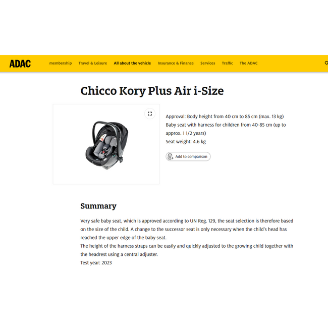 Carucior copii 3 in 1 Chicco Seety, Kory Plus I-Size 87146, BostonGrey (Gri), 0luni+ CHC8709753+8709853+8714645-8