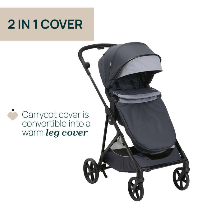 Carucior copii 3 in 1 Chicco Seety, Kory Plus I-Size 87146, BostonGrey (Gri), 0luni+ CHC8709753+8709853+8714645-8