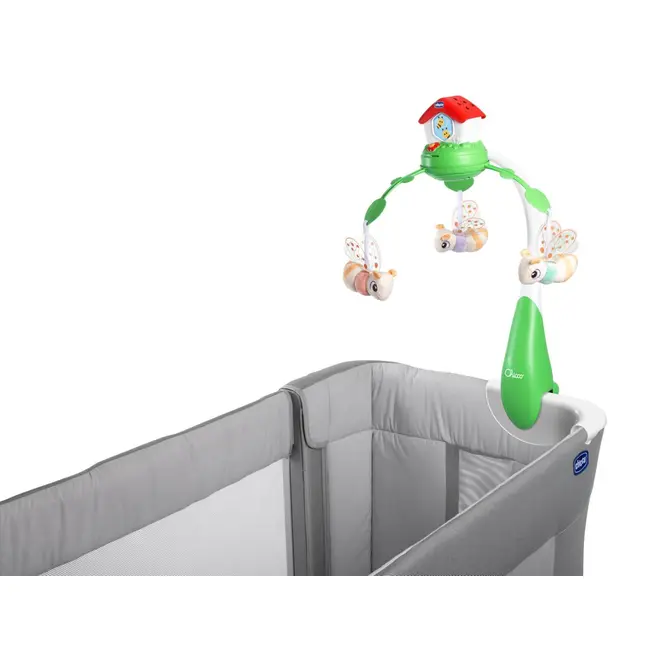 Carusel muzical 3 in 1 Chicco Stupul albinutelor cu proiectie, 0 luni+ CHC11080-1