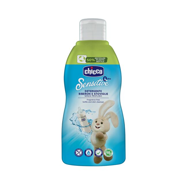 Detergent pentru biberoane si vesela bebelusului Chicco 300ml, 0 luni+ CHC09570-7