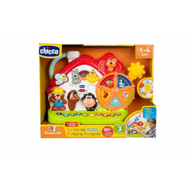 Jucarie vorbitoare Chicco Noua Ferma, IT/EN, 1-4ani CHC09604-1