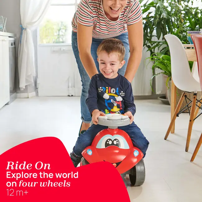 Masinuta copii Chicco Billy Walk and Ride 2 in 1, Rosu, 12-36luni+ CHC1121100-1