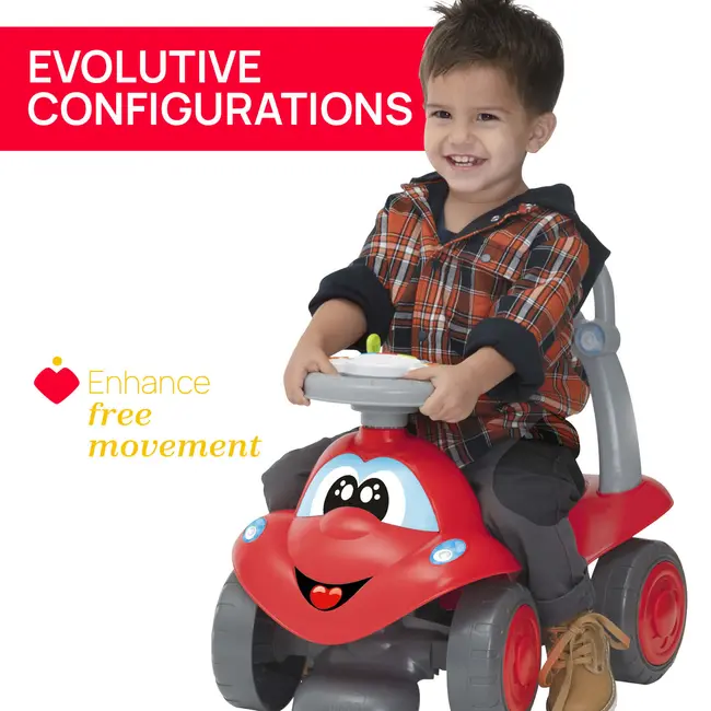 Masinuta copii Chicco Billy Walk and Ride 2 in 1, Rosu, 12-36luni+ CHC1121100-1