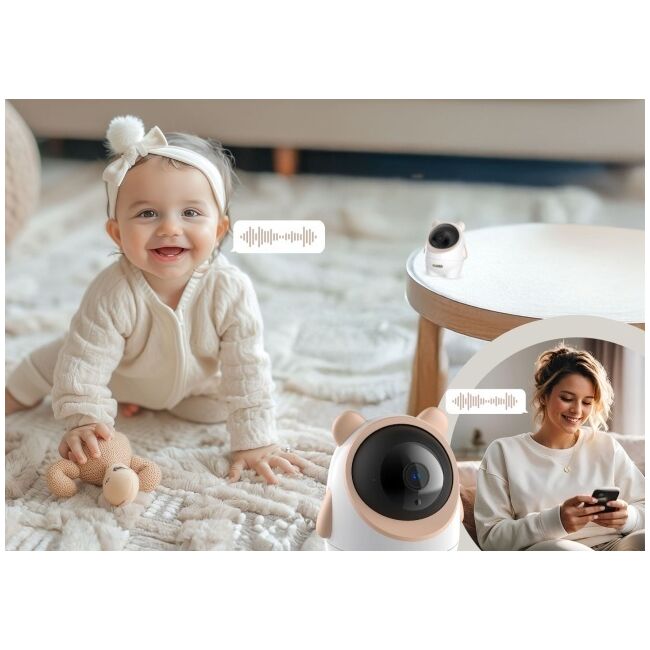 Neno Ami – video-monitor profesional Wi-Fi pentru bebeluși JEMNEN-MAM-NN012