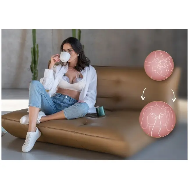 Neno Muszle &ndash; 2 cupe Hands Free pentru pompe de s&acirc;n JEMNEN-BAB-AK025