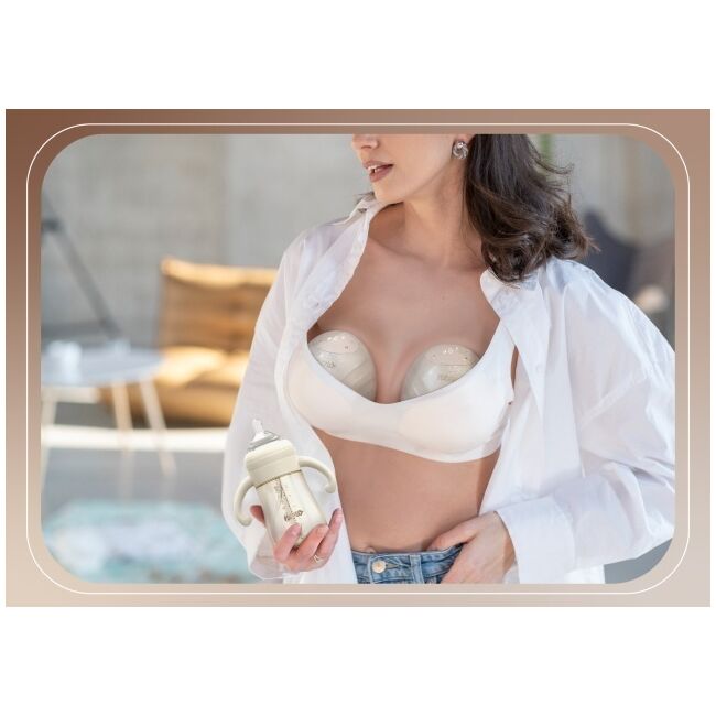 Neno Perla – pompă de sân electronică premium, fără fir, cu trei faze, în formă de scoică JEMNEN-MAM-LK015