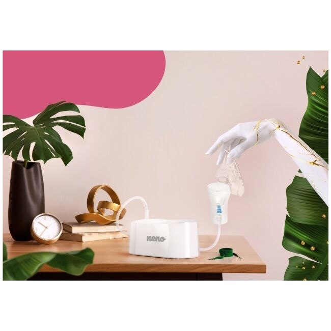 Neno Sano – nebulizator pneumatic, cu piston și compresor JEMNEN-MAM-INH004