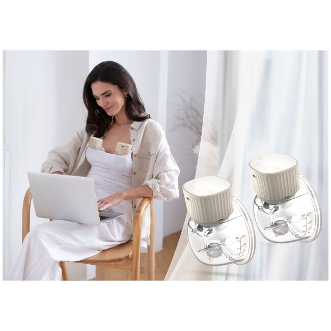 Neno Vento Twin – pompă de sân electrică wireless, cu trei faze JEMNEN-MAM-LK023