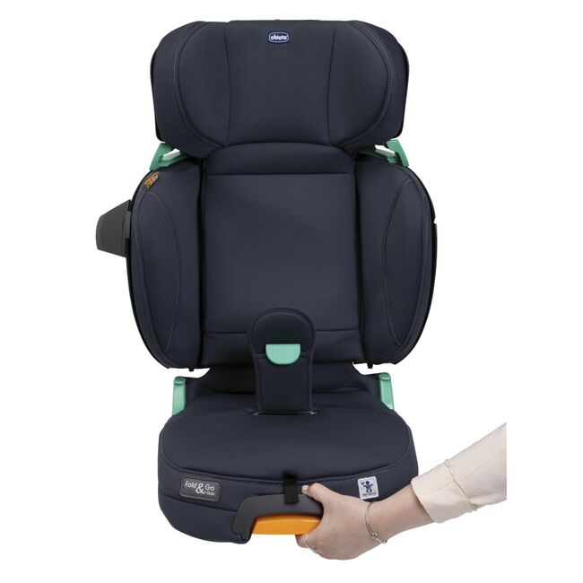 Scaun auto Chicco Fold&Go I-Size Isofix, India Ink (Albastru), 100-150cm, 3-12ani CHC79799-8_INDIA INK