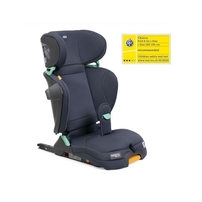 Scaun auto Chicco Fold&Go I-Size Isofix, India Ink (Albastru), 100-150cm, 3-12ani CHC79799-8_INDIA INK