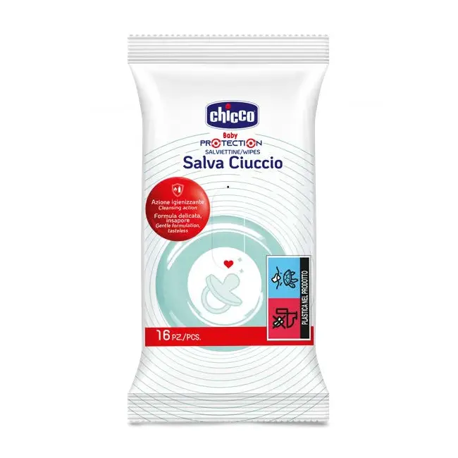 Servetele umede Chicco, pentru curatare produse bebe, 16buc, 0luni+ CHC07921-9