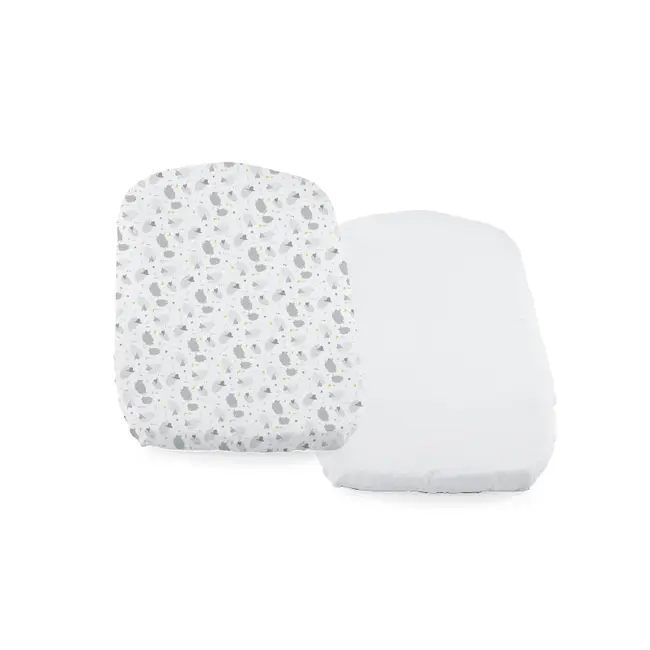 Set 2 buc cearsaf pentru Chicco Baby Hug, Grey Sheep, 0 luni+ CHC05010.-8_GREY SHEEP