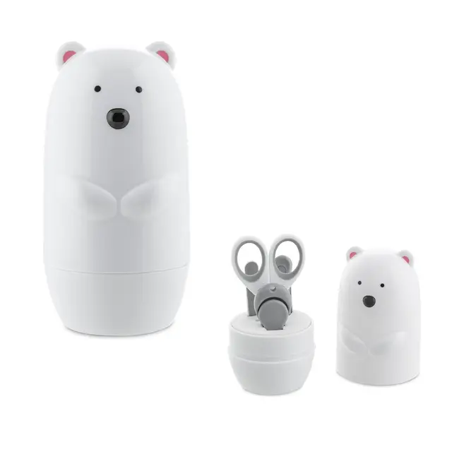 Set manichiura bebe Chicco, Urs polar, 0 luni+ CHC1073110-7