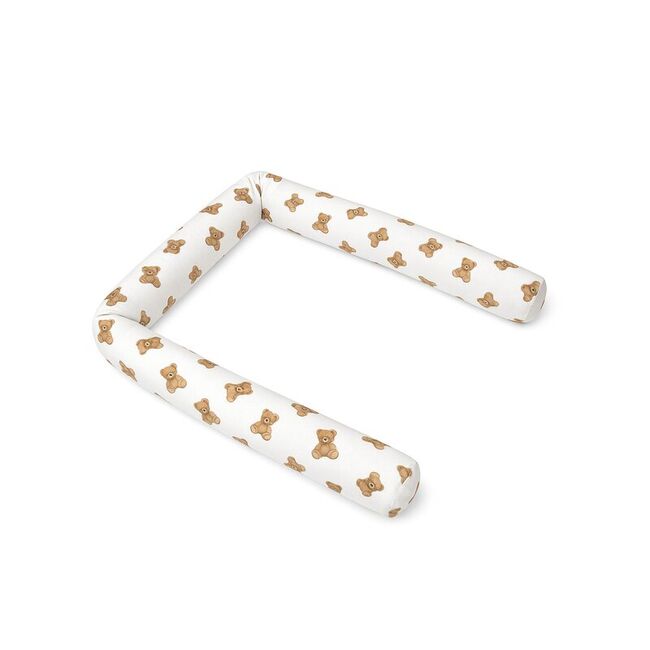 Aparatoare pentru patut, Qmini, Tip rulou, Cu husa detasabila, Lungime 180 cm, Din bumbac certificat Oeko Tex Standard 100, Teddy Toys BYN6426972029605