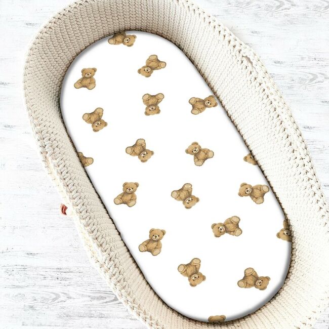 Cearceaf cu elastic, Qmini, Pentru landou, carucior si cosulet, Dimensiune 80x35 cm, Din bumbac certificat Oeko Tex Standard 100, Teddy Toys BYN6426972029582