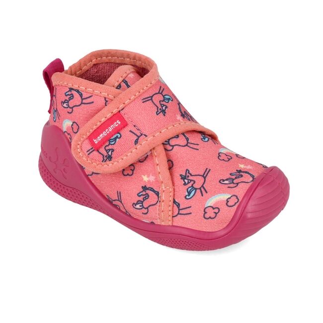 Incaltaminte de interior Biomecanics 251143-B ZAPATILLA ESTAMPADA, corai (Marime: 18 (10,8-11,5 cm)) JEM251143-B-18