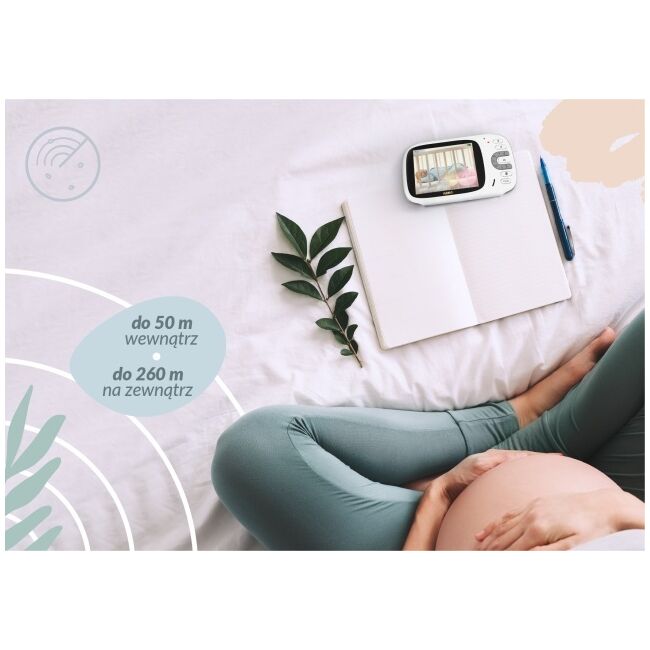 Neno Berkano – monitor electronic pentru bebeluși cu receptor wireless JEMNEN-MAM-NN007