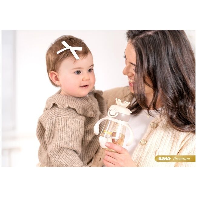 Neno Mio 2 Sticlă pentru copii cu pai JEMNEN-BAB-BT006