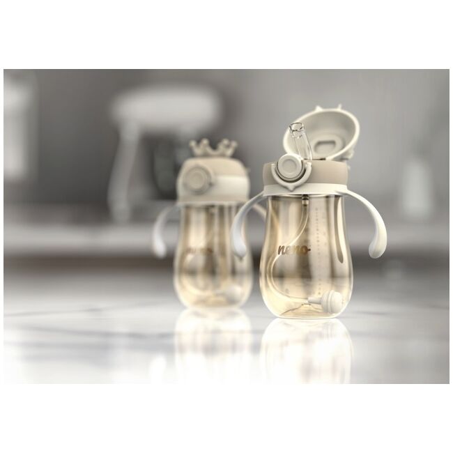 Neno Mio 2 Sticlă pentru copii cu pai JEMNEN-BAB-BT006