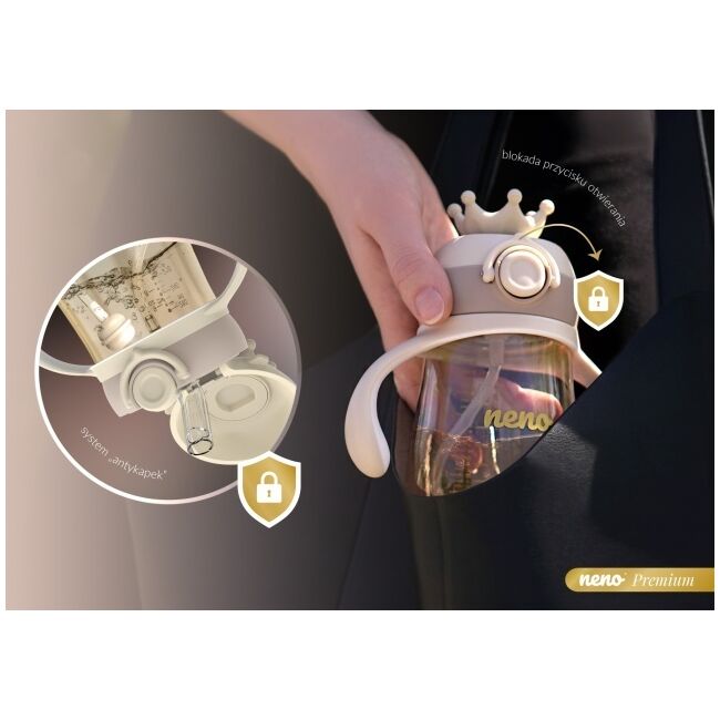 Neno Mio 2 Sticlă pentru copii cu pai JEMNEN-BAB-BT006