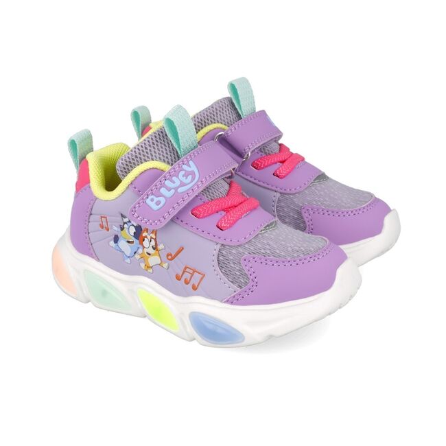 Sneakers Bluey cu luminite Garvalin 251856, roz (Marime: 25 (15,5-16,1 cm)) JEM251856-B-25