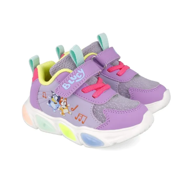 Sneakers Bluey cu luminite Garvalin 251856, roz (Marime: 26 (16,2-16,7 cm)) JEM251856-B-26