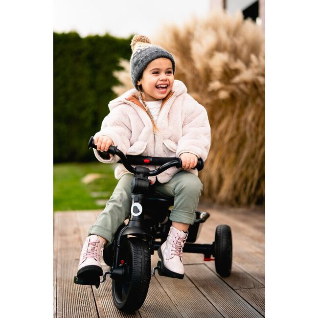 Tricicleta copii, Lionelo, Haari, Ultrapliabila, Multifunctionala, Suport picioare, Control al directiei, Scaun reversibil, Rotire 360 grade, Conform cu standardul european de securitate EN71, Verde BYNLO-HAARI_GREEN_EMERALD