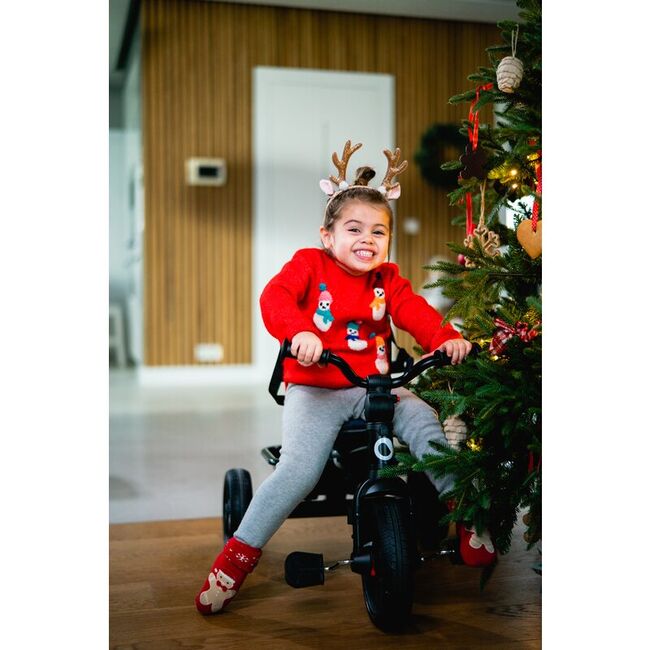 Tricicleta copii, Lionelo, Haari, Ultrapliabila, Multifunctionala, Suport picioare, Control al directiei, Scaun reversibil, Rotire 360 grade, Conform cu standardul european de securitate EN71, Verde BYNLO-HAARI_GREEN_EMERALD