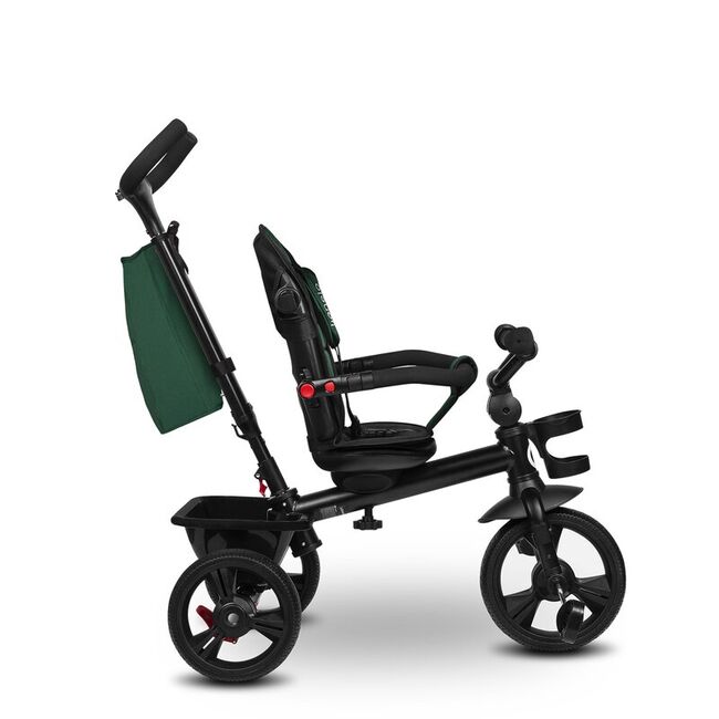 Tricicleta copii, Lionelo, Haari, Ultrapliabila, Multifunctionala, Suport picioare, Control al directiei, Scaun reversibil, Rotire 360 grade, Conform cu standardul european de securitate EN71, Verde BYNLO-HAARI_GREEN_EMERALD
