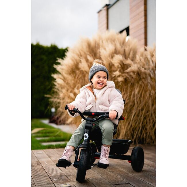 Tricicleta copii, Lionelo, Haari, Ultrapliabila, Multifunctionala, Suport picioare, Control al directiei, Scaun reversibil, Rotire 360 grade, Conform cu standardul european de securitate EN71, Verde BYNLO-HAARI_GREEN_EMERALD