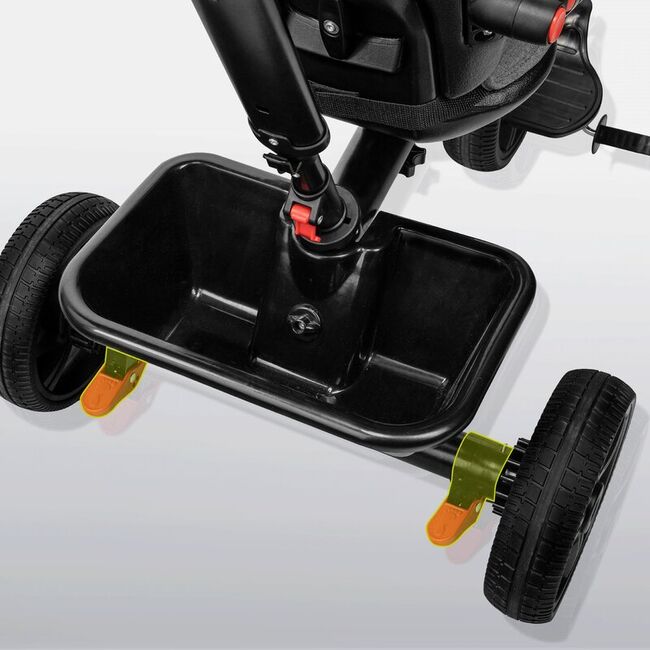 Tricicleta copii, Lionelo, Haari, Ultrapliabila, Multifunctionala, Suport picioare, Control al directiei, Scaun reversibil, Rotire 360 grade, Conform cu standardul european de securitate EN71, Verde BYNLO-HAARI_GREEN_EMERALD