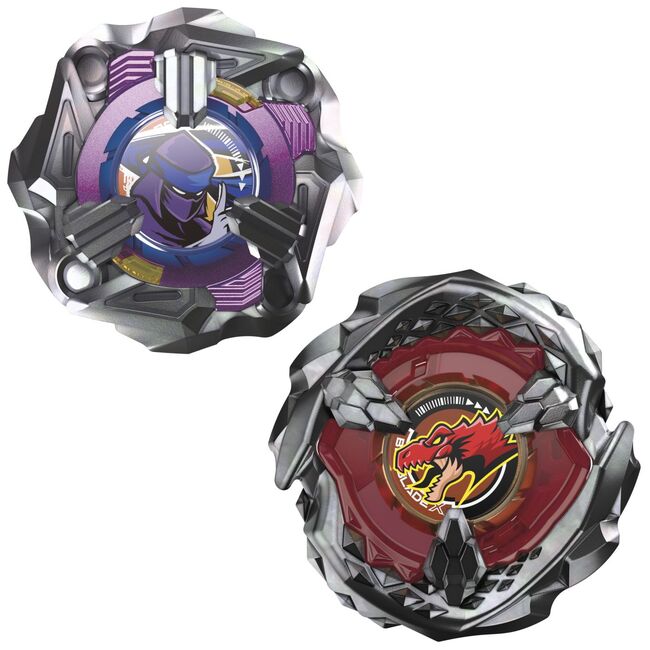 BEYBLADE X PACHET DUO BEAT TYRANNO 4-70Q SI KNIFE SHINOBI 4-80HN VIVF9586_G1542
