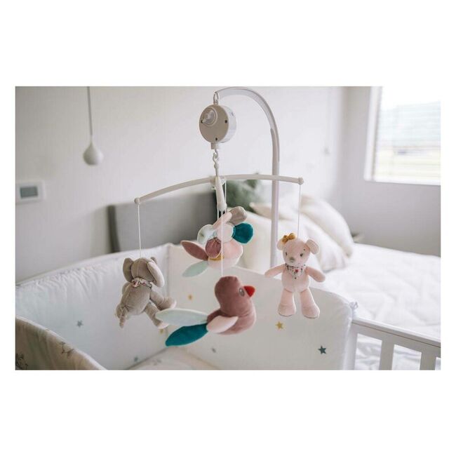 Carusel muzical, Free2Play, Pentru patut, Cu 5 jucarii din plus, Zoe the Mouse BYN83549