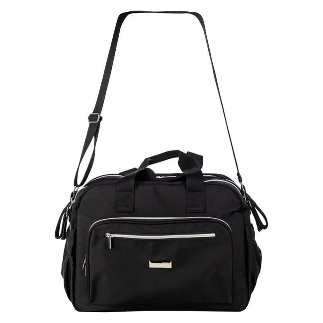Geanta pentru scutece, FreeON, Style, Impermbeabila, Cu multiple buzunare, Dimensiune compacta, 39x32x18 cm, Black BYN86229