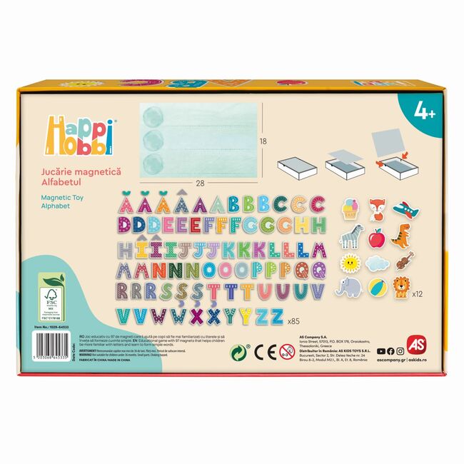 HAPPI HOBBI JUCARIE MAGNETICA ALFABETUL VIV1029-64533