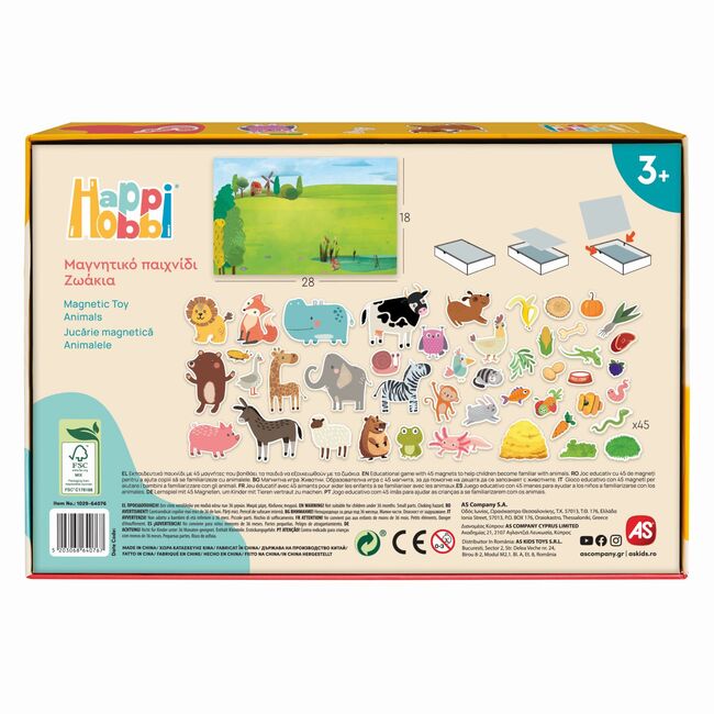 HAPPI HOBBI JUCARIE MAGNETICA CU ANIMALE VIV1029-64076