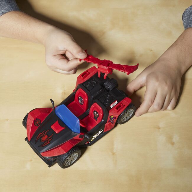 MARVEL SPIDER MAN VENOM VERSUS LANSATOR AUTO SI FIGURINA MILES MORALES VIVG0736