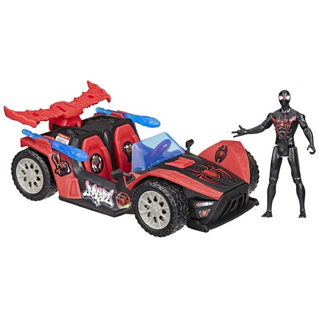 MARVEL SPIDER MAN VENOM VERSUS LANSATOR AUTO SI FIGURINA MILES MORALES VIVG0736