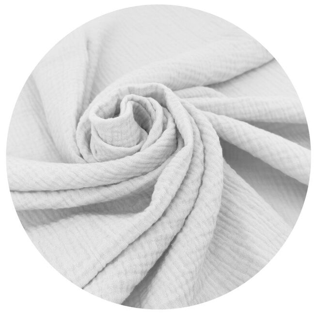 Paturica de infasat, Qmini, Din muselina dubla, Cu inchidere cu panglica, Dimensiune 75x75 cm, Din material certificat Oeko Tex Standard 100, Gray BYN6426972029728