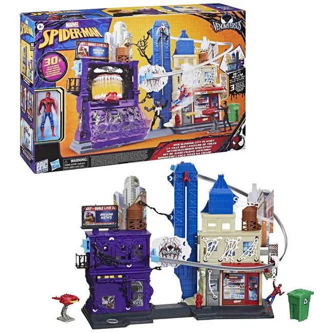 SET DE JOACA MARVEL SPIDER MAN VENOM VERSUS WEB CITY SLINGING VIVG0737
