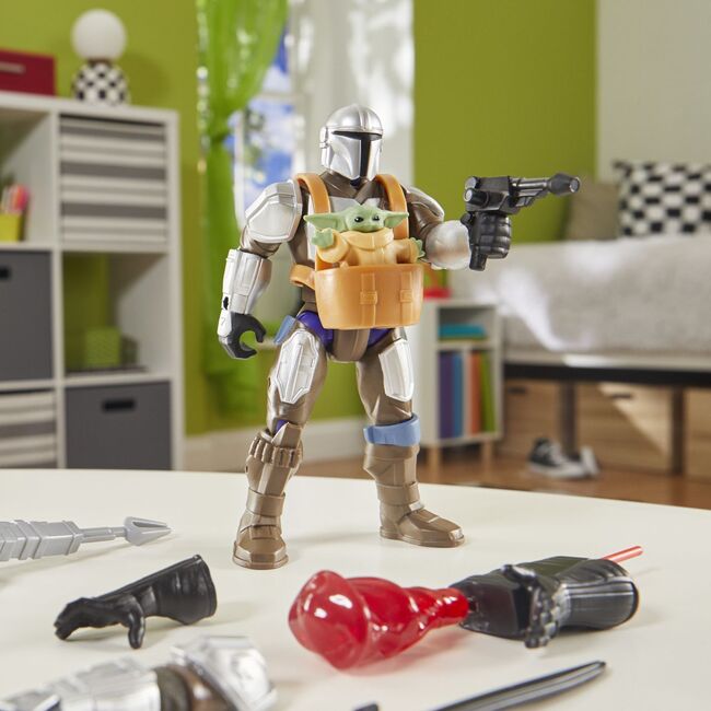 STAR WARS MIX MASHERS DELUXE SET FIGURINA MANDALORIAN AND GROGU 12CM SI ACCESORII VIVF9481_G0300