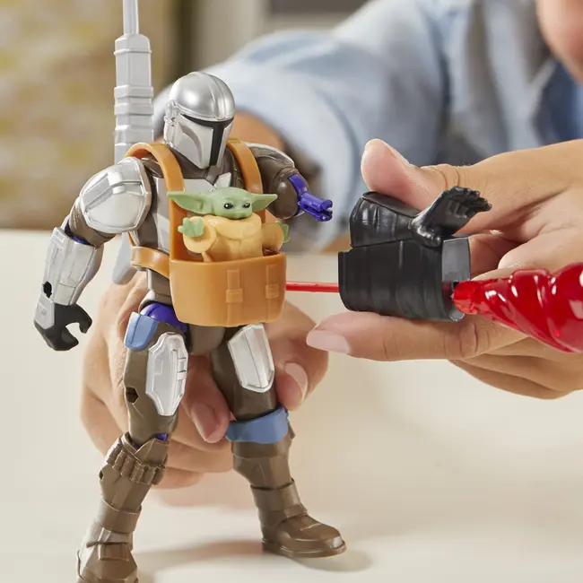 STAR WARS MIX MASHERS DELUXE SET FIGURINA MANDALORIAN AND GROGU 12CM SI ACCESORII VIVF9481_G0300