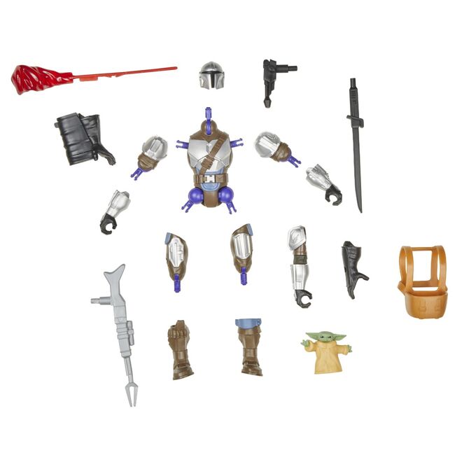 STAR WARS MIX MASHERS DELUXE SET FIGURINA MANDALORIAN AND GROGU 12CM SI ACCESORII VIVF9481_G0300