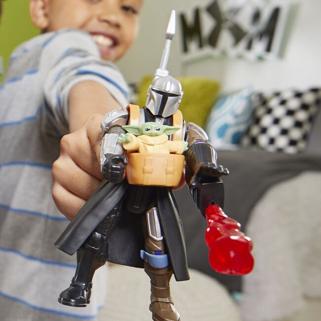 STAR WARS MIX MASHERS DELUXE SET FIGURINA MANDALORIAN AND GROGU 12CM SI ACCESORII VIVF9481_G0300