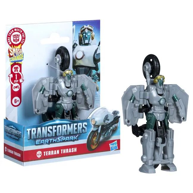 TRANSFORMERS EARTHSPARK FIGURINA TERRAN THRASH 1 STEP SMASH TO CHANGE VIVG0742_G0998