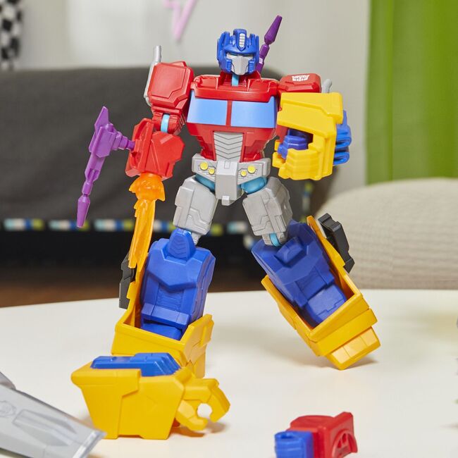 TRANSFORMERS MIX MASHERS SET FIGURINA OPTIMUS PRIME 12CM SI ACCESORII VIVF9731_F9737