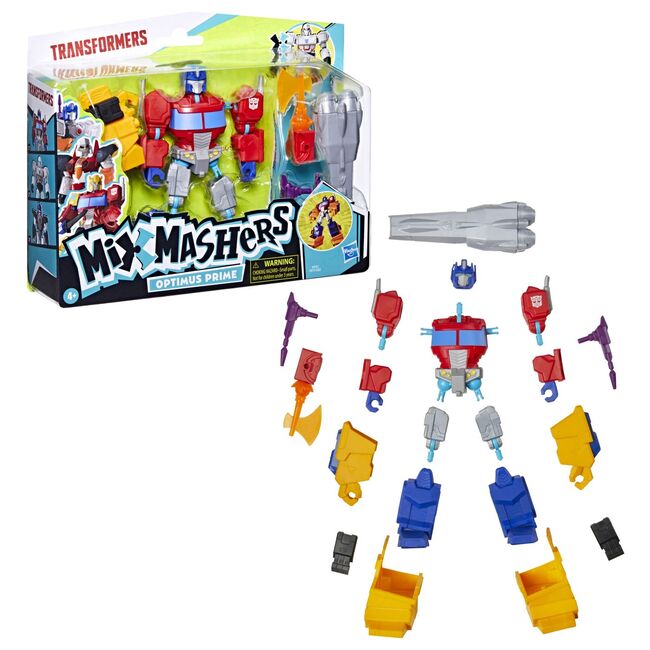 TRANSFORMERS MIX MASHERS SET FIGURINA OPTIMUS PRIME 12CM SI ACCESORII VIVF9731_F9737