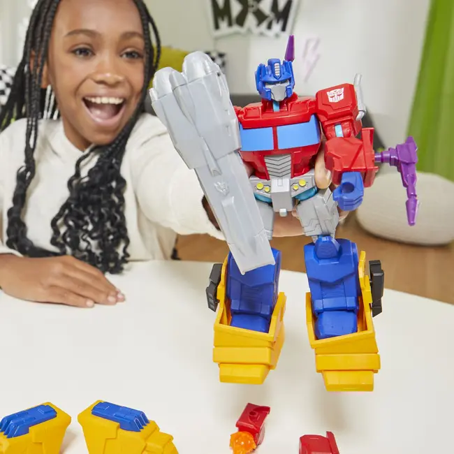 TRANSFORMERS MIX MASHERS SET FIGURINA OPTIMUS PRIME 12CM SI ACCESORII VIVF9731_F9737